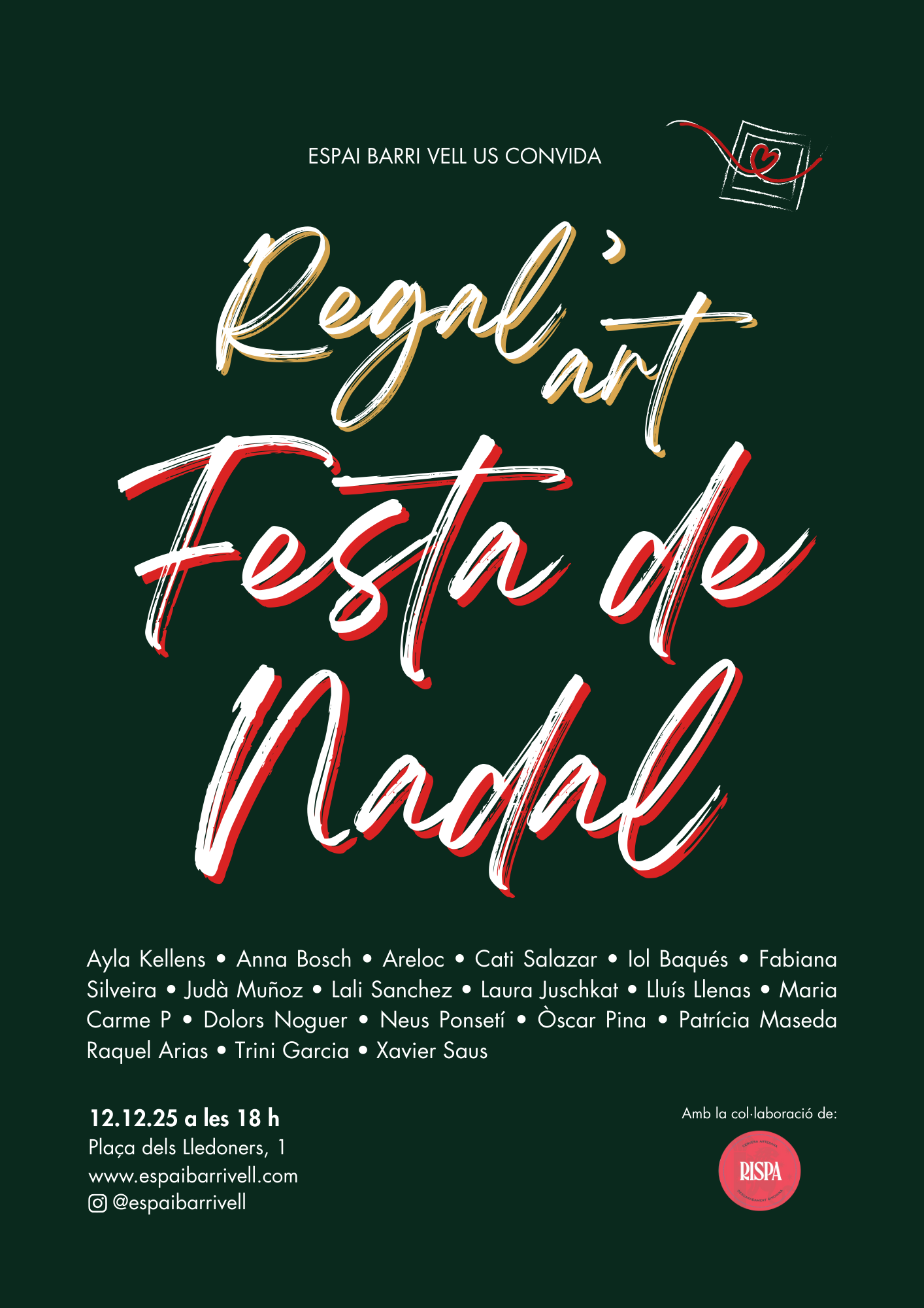 Regal’Art » exposició de 18 artistes a escala menuda 20.11.2025 – 05.01.2026